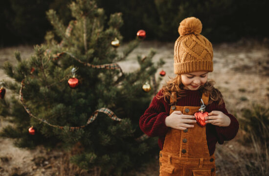 Fotografia infantil de navidad en Cercedilla